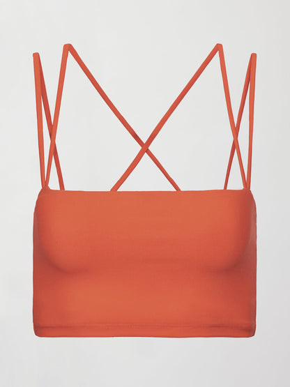 Carbon38 | Strappy Bra in Melt - Burnt Sienna