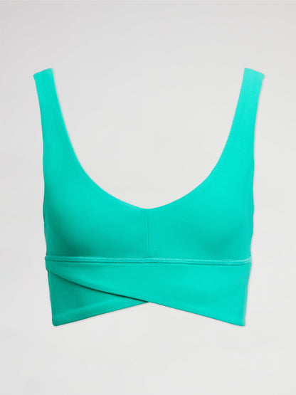Carbon38 | Wrap Sports bra in Melt - Green