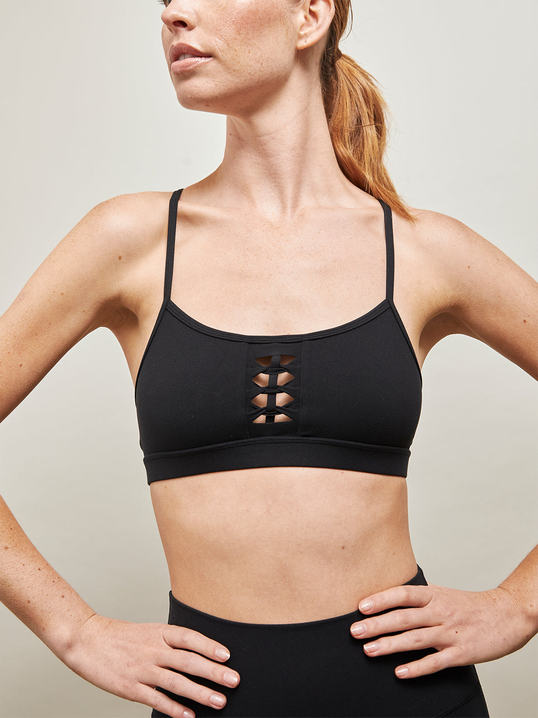 Carbon38 | Crochet Melt Bra - Black