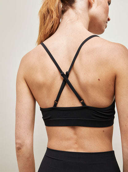Carbon38 | Crochet Melt Bra - Black