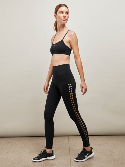 Carbon38 | Crochet Melt Bra - Black