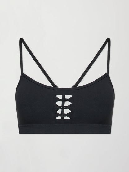 Carbon38 | Crochet Melt Bra - Black
