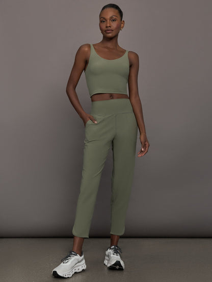 Carbon38 | V-Neck Tank in Melt - Moss