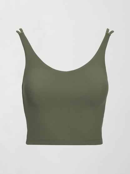 Carbon38 | V-Neck Tank in Melt - Moss