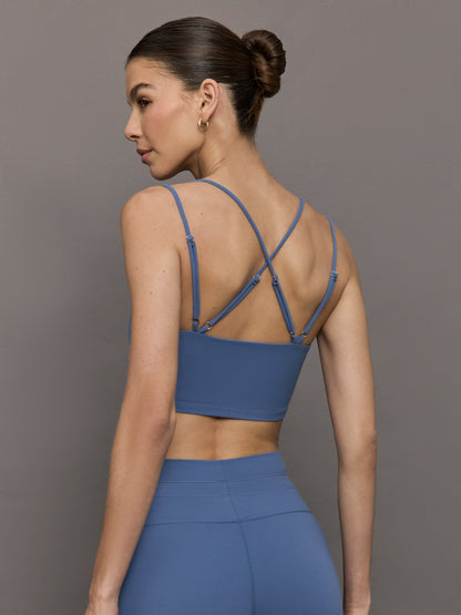 Carbon38 | Strappy Bra in Melt - Blue Horizon