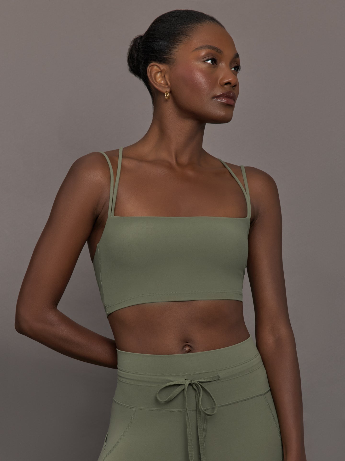 Carbon38 | Strappy Bra in Melt - Moss