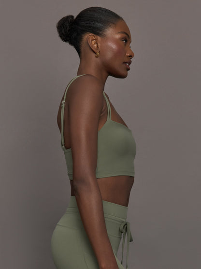 Carbon38 | Strappy Bra in Melt - Moss