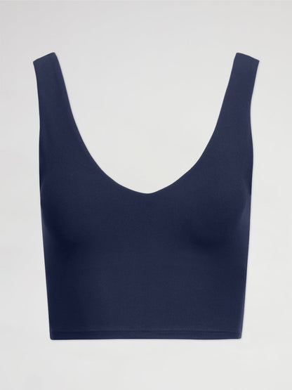 Carbon38 | V-Neck Longline Bra in Melt - Navy Blazer