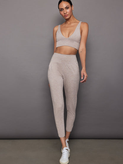 Carbon38 | Jogger in Heather Melt - Oatmeal Heather
