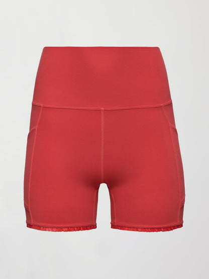 Carbon38 | Pleated Tennis Ball Shortie in Melt - Tomato