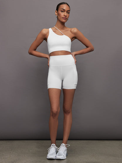Carbon38 | Pleated Tennis Ball Shortie in Melt - White