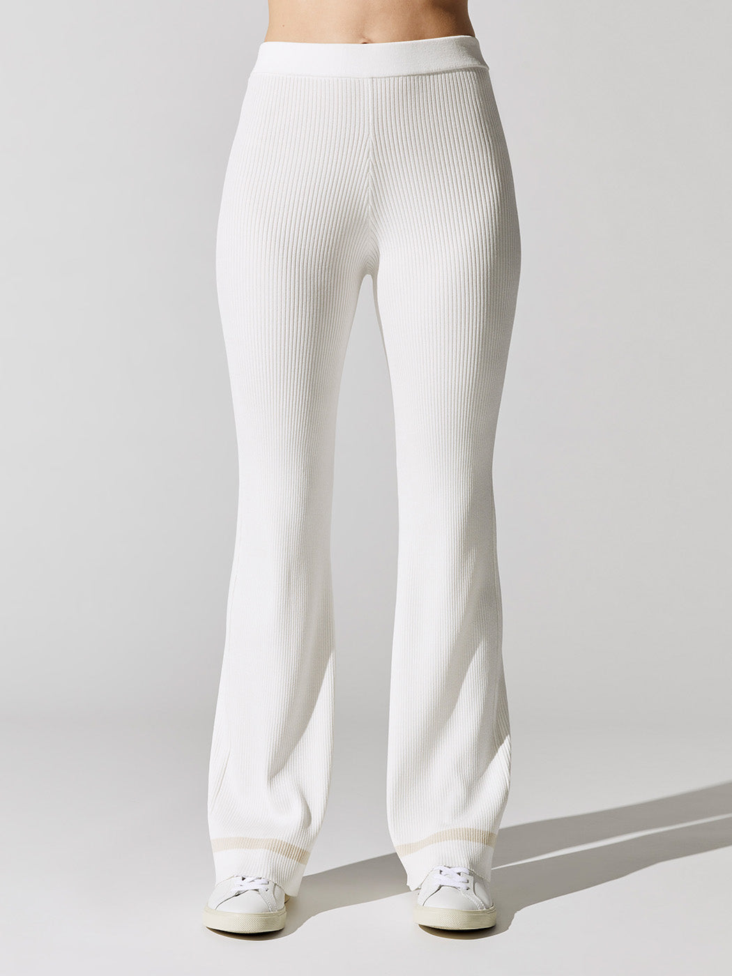 Carbon38 | Sweater Pant - White/Tan