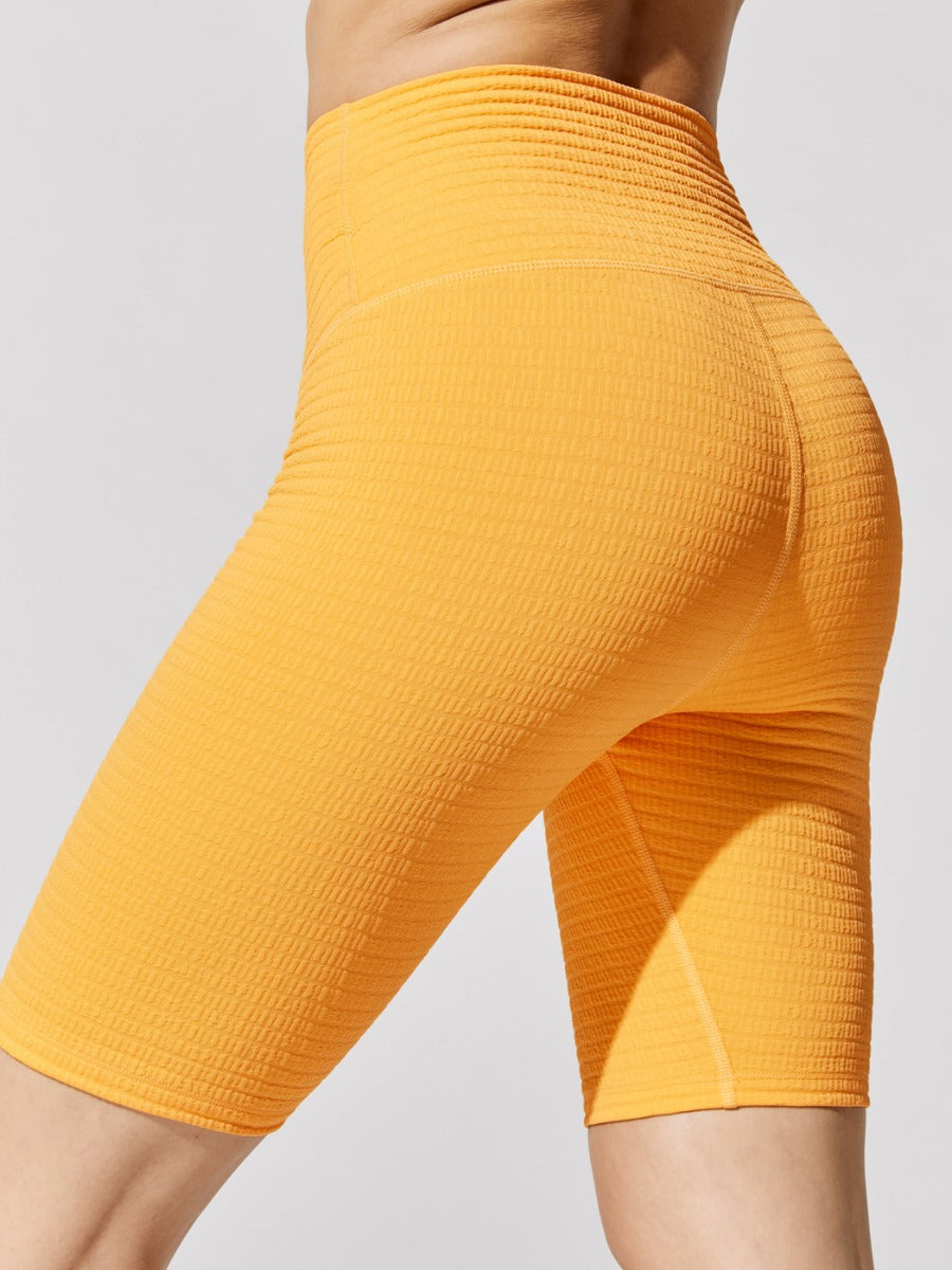 Carbon38 | Jacquard Biker Short - Pale Apricot