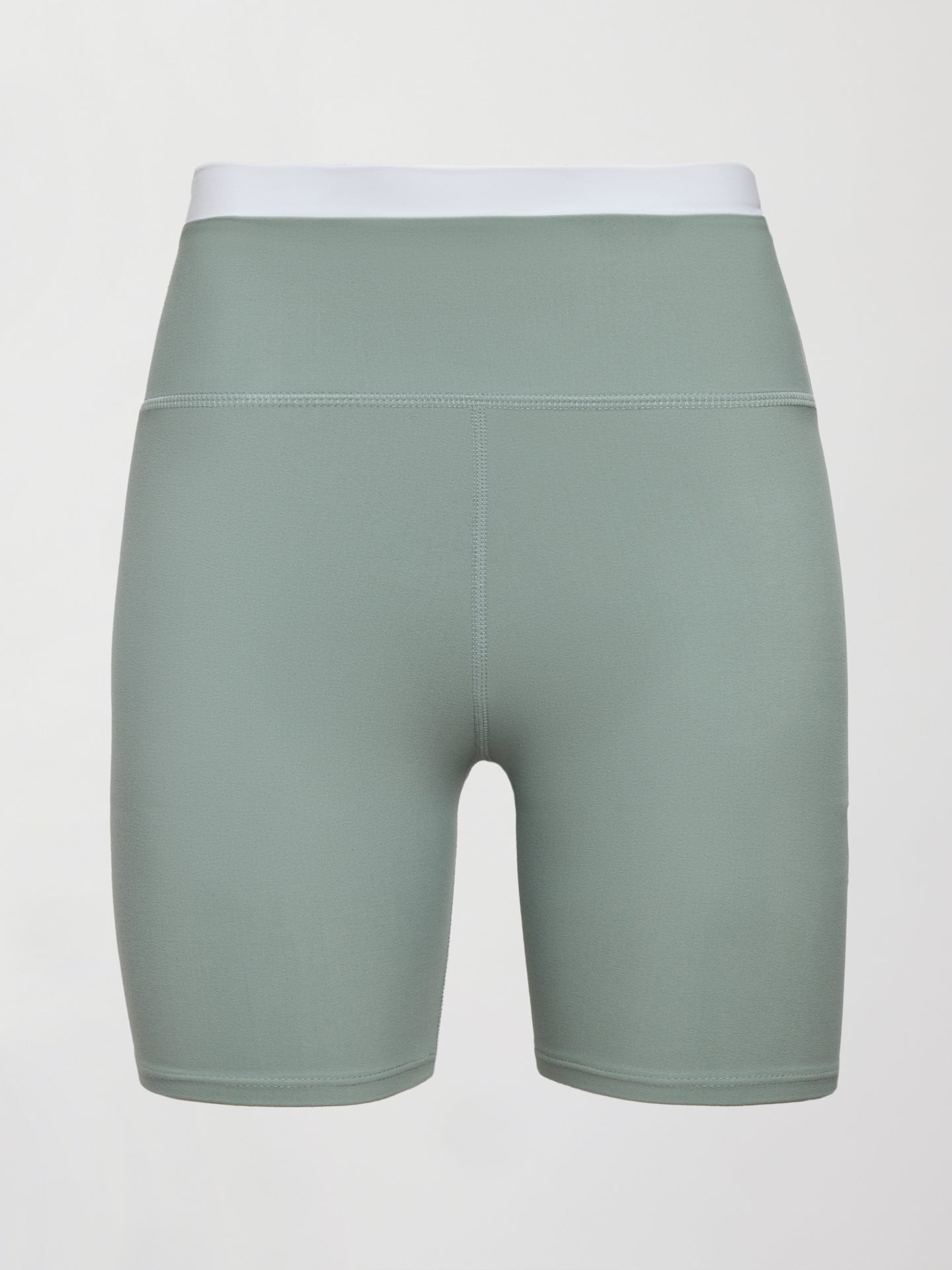 Carbon38 | Contrast Melt Biker Short - Sage / White
