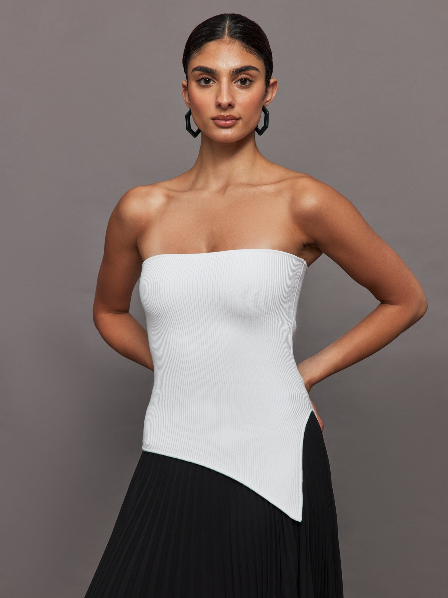 Carbon38 | Asymmetrical Sweater Top - Ivory