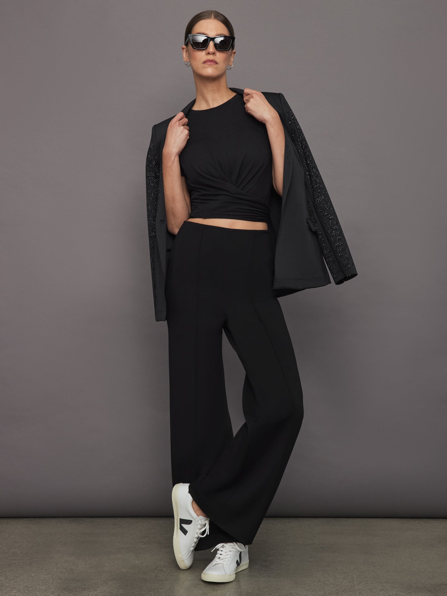 Carbon38 | Cap Sleeve Top - Black