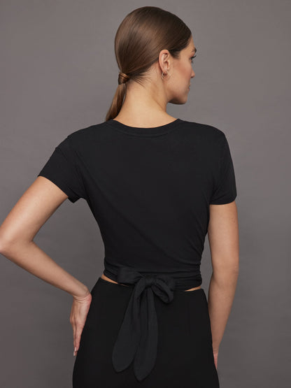 Carbon38 | Cap Sleeve Top - Black