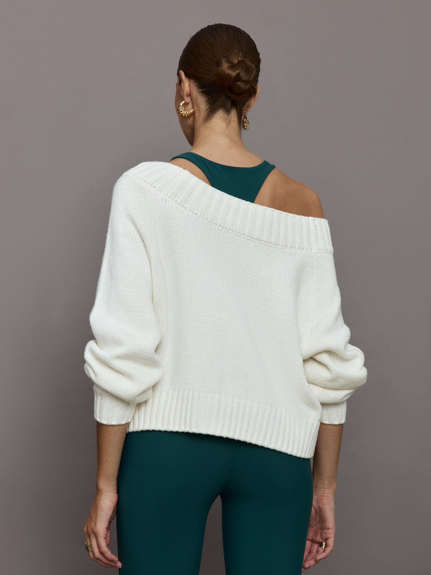 Carbon38 | Slouchy Off Shoulder Sweater - Off White