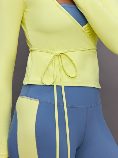 Carbon38 | Long Sleeve Tie Top in Melt - Charlock