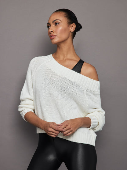 Carbon38 | Slouchy Knit Sweater - Off White
