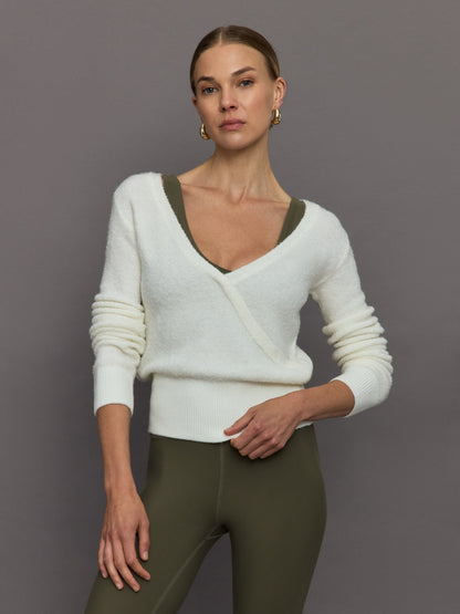 Carbon38 | Reversible Boucle Sweater - Off White
