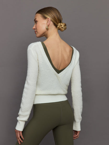 Carbon38 | Reversible Boucle Sweater - Off White