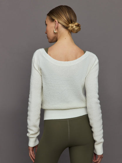 Carbon38 | Reversible Boucle Sweater - Off White