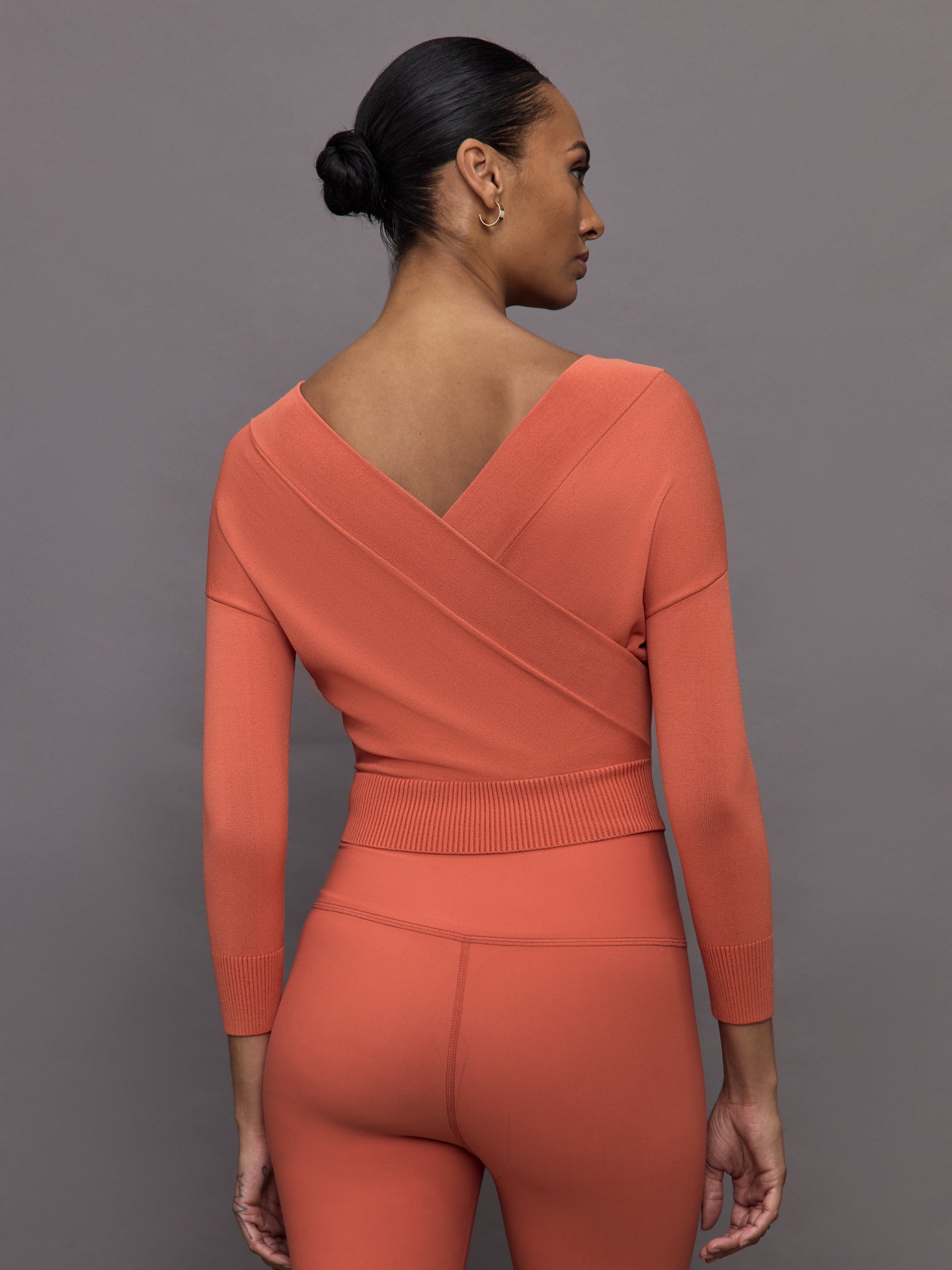 Carbon38 | Cross Over Sweater - Burnt Sienna
