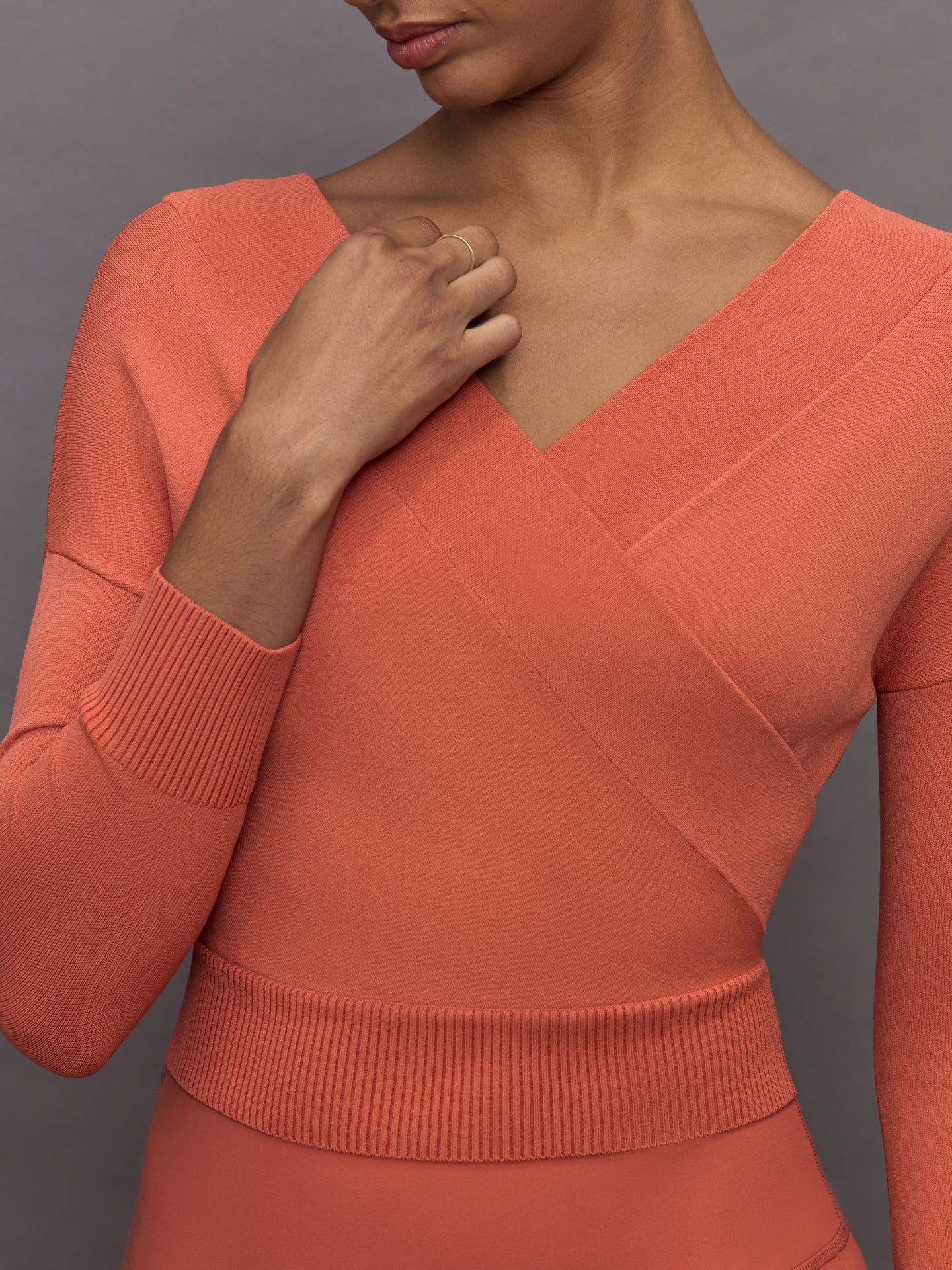 Carbon38 | Cross Over Sweater - Burnt Sienna