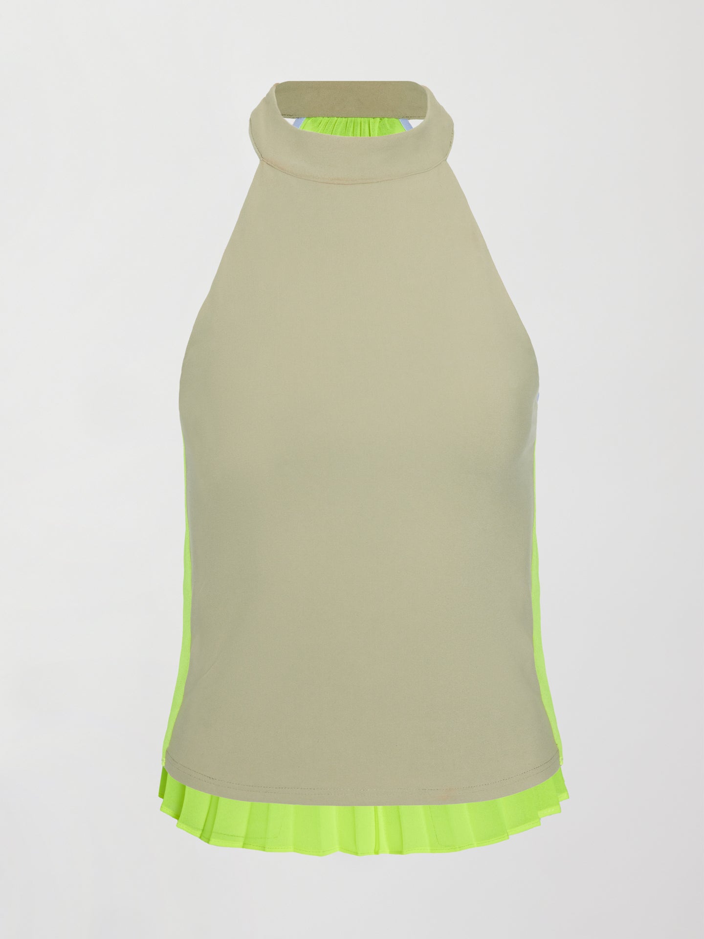 Carbon38 | Pleated Back Tank in Melt - Silversage / Acid Lime