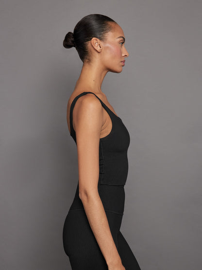 Carbon38 | Ribbed Tank - Black