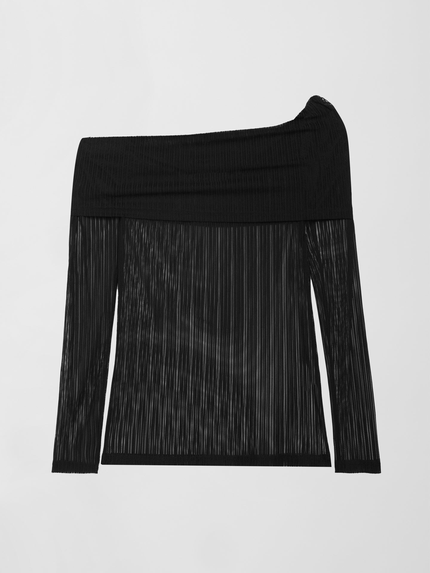 Carbon38 | Mesh Off Shoulder Top - Black