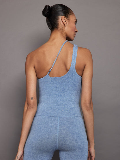 Carbon38 | One Shoulder Convertible Tank in Heather Melt - Quiet Harbor