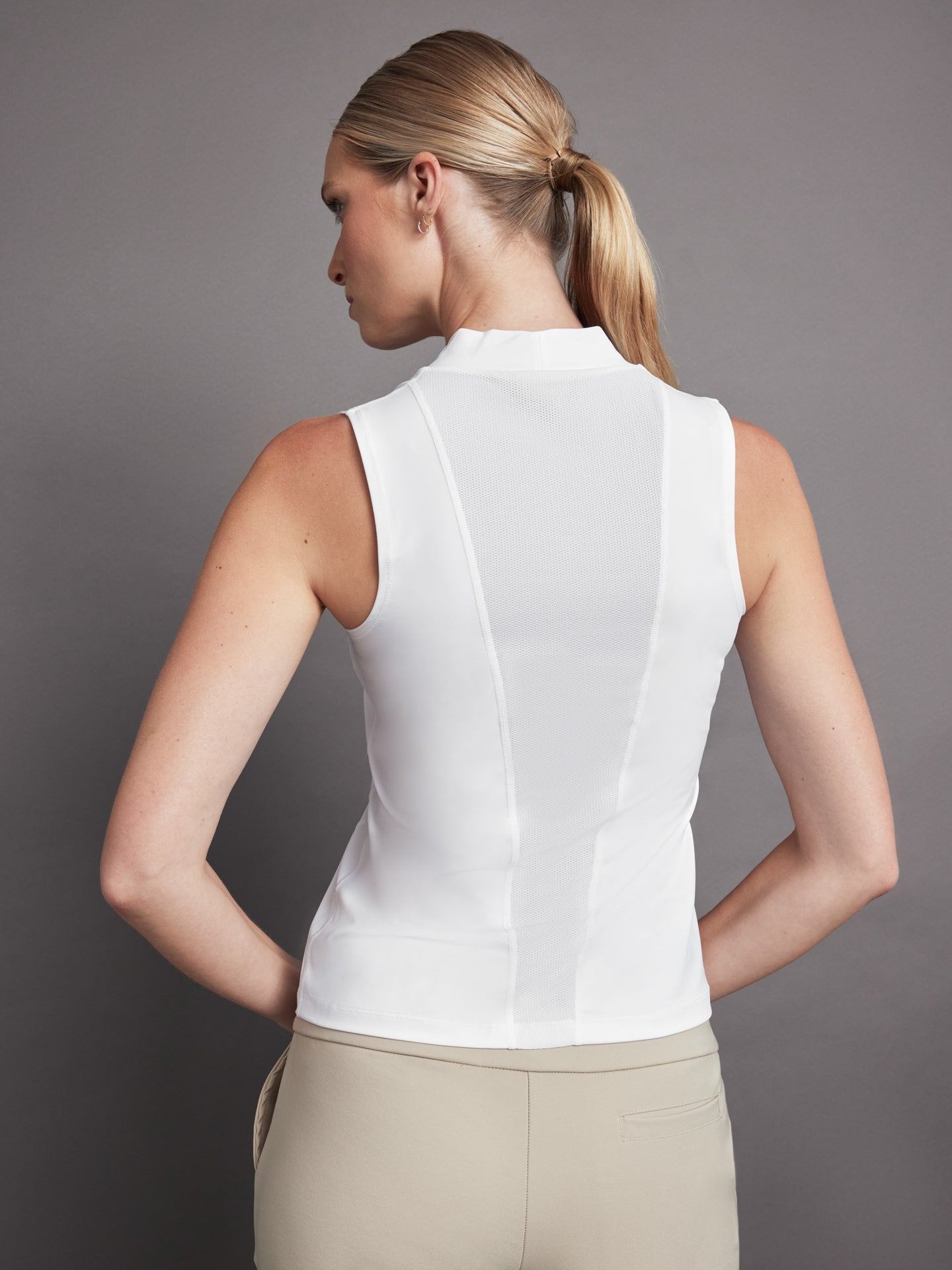 Carbon38 | Wrap Neck Tank - White