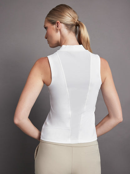 Carbon38 | Wrap Neck Tank - White
