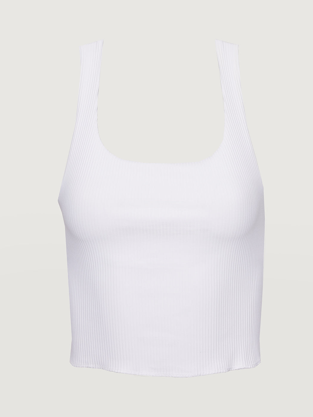 Carbon38 | Ribbed Tank - White