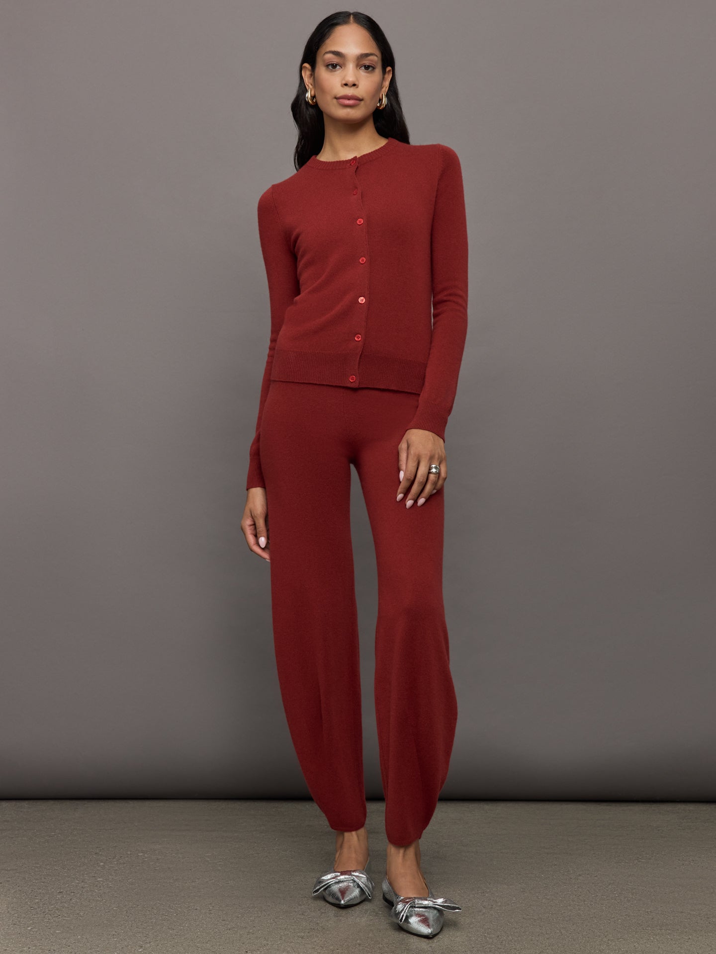 Carbon38 | Monroe Cashmere Cardigan - Burgundy