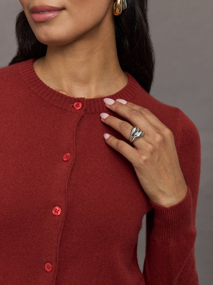Carbon38 | Monroe Cashmere Cardigan - Burgundy