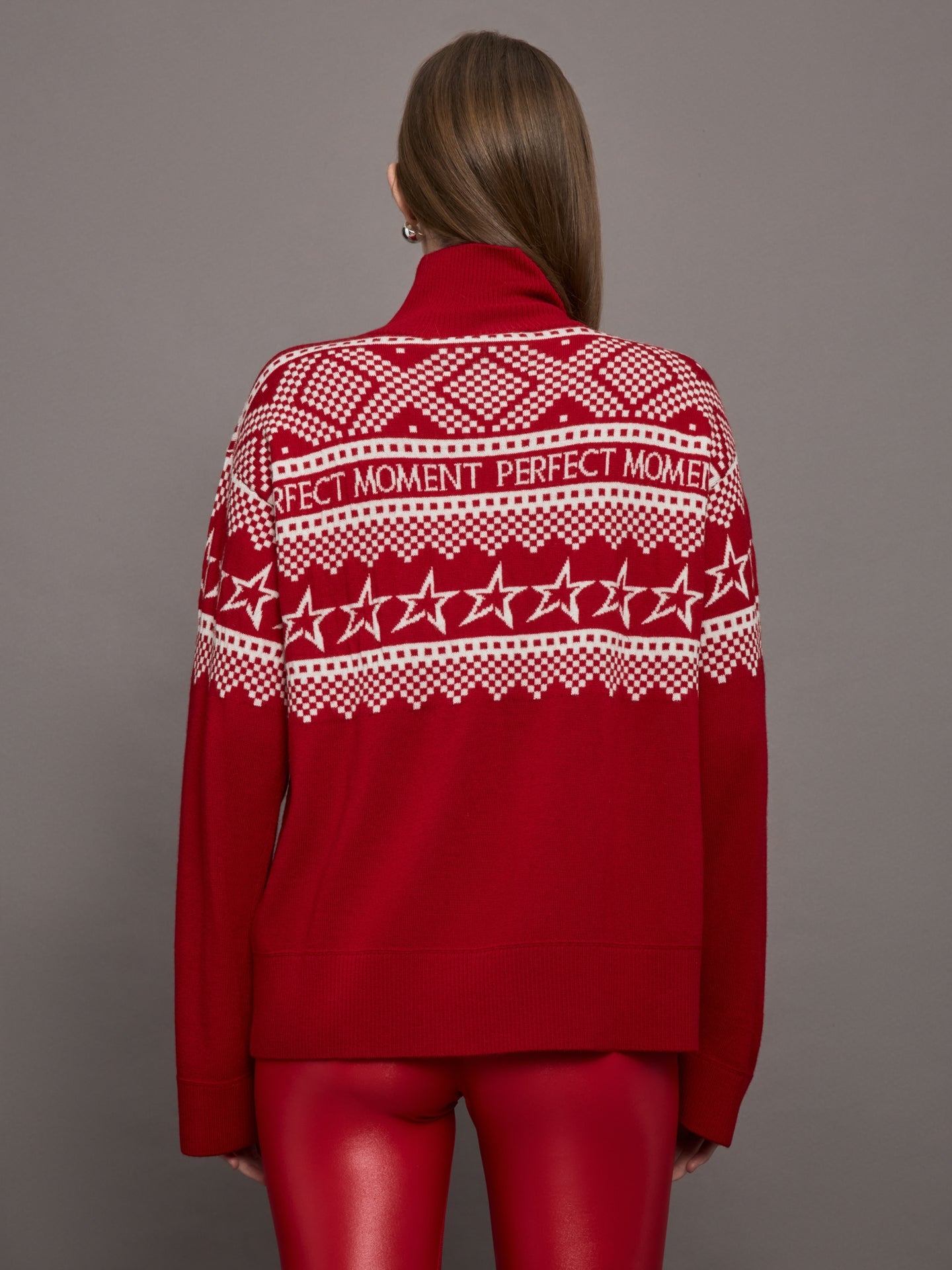 Carbon38 | Holiday Roll Neck - Red/White