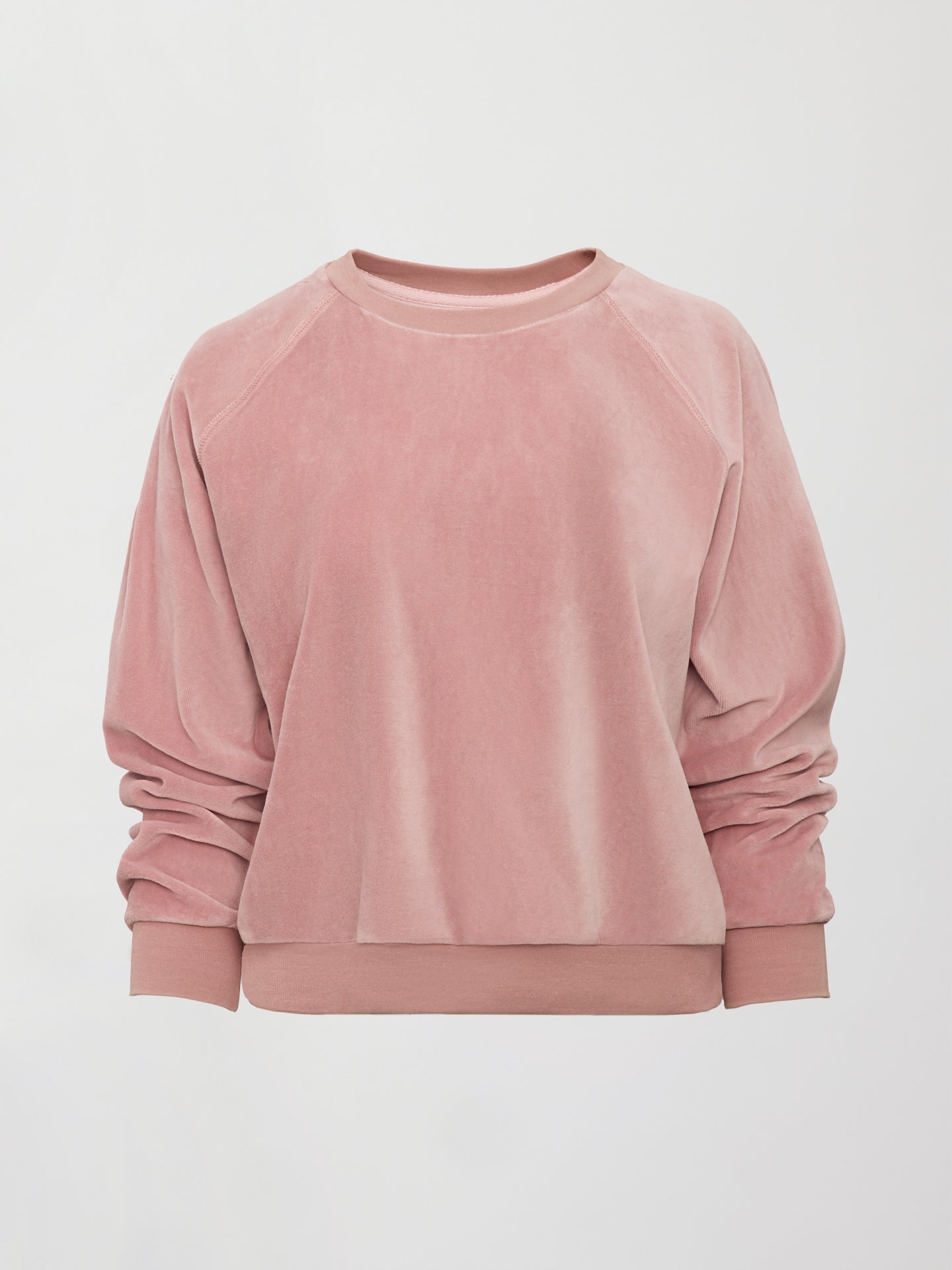 Carbon38 | Raglan Pullover in Velour - Blush