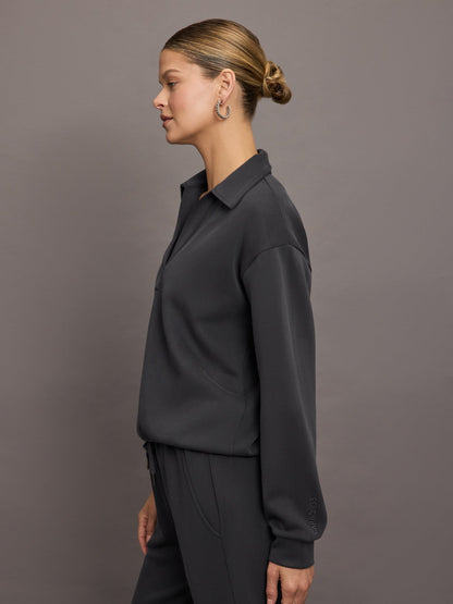 Carbon38 | Logo Sweatshirt in Modal Luxe - Faded Black