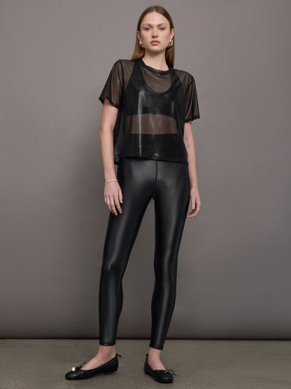 Carbon38 | Liquid Mesh Tee Shirt - Black