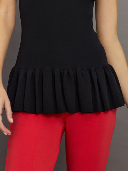 Carbon38 | Jean Knit Top - Black