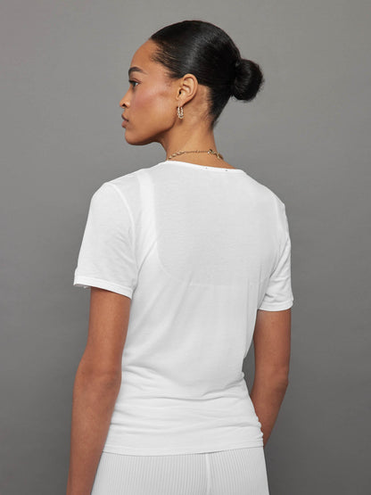 Carbon38 | Short Sleeve Pocket Tee - White