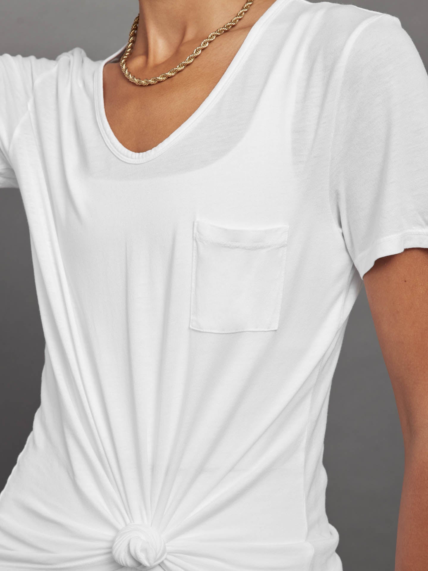 Carbon38 | Short Sleeve Pocket Tee - White