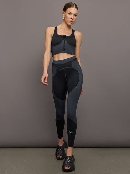 Carbon38 | aSMC Two-Tone Zipped Crop - Black/Carbon