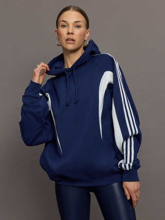Carbon38 | U Cutline Hoodie - Dark Blue