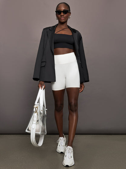 Carbon38 | Satin Blazer - Black