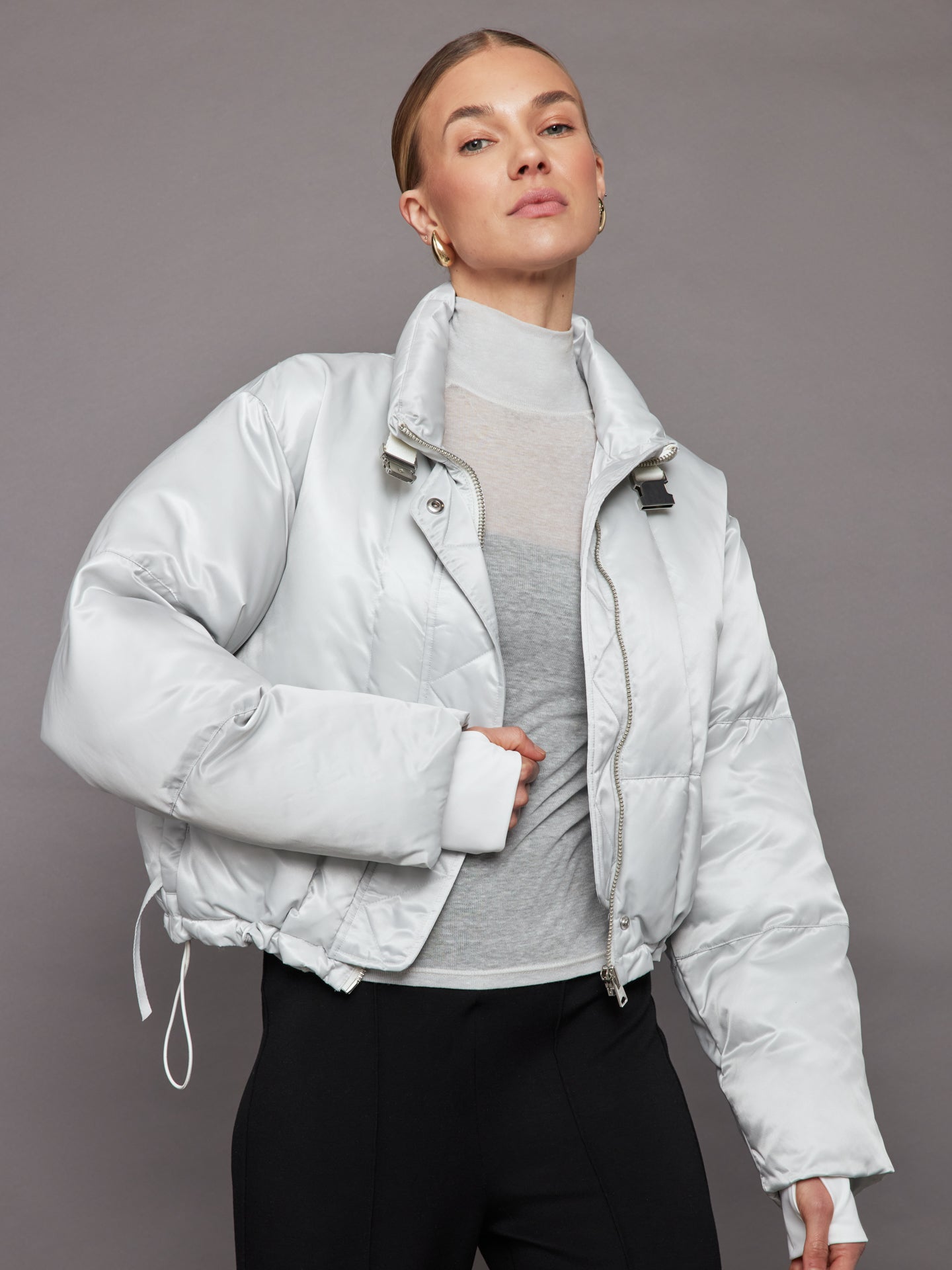 Carbon38 | Hallie Puffer - Ice Grey