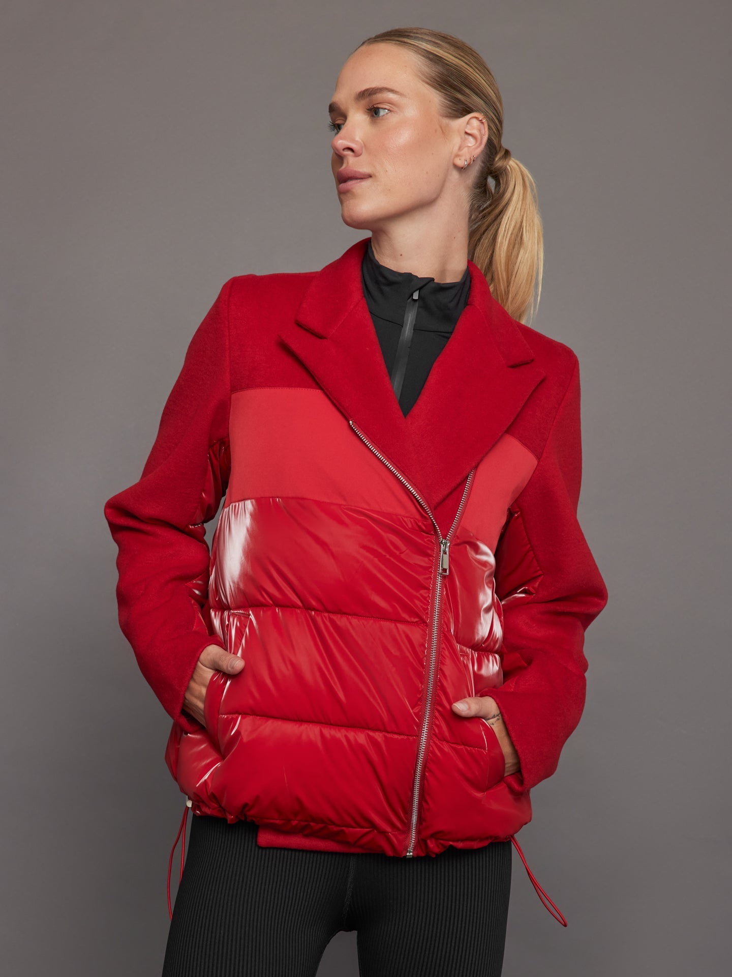 Carbon38 | Blazer Puffer - Haute Red